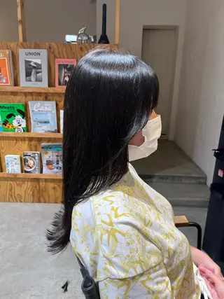 ロング 田中 鈴乃のヘアスタイル