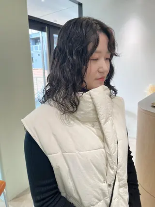 ミディアム パーマ 原宿パーマ kazuのヘアスタイル