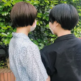 ショート カラー 長井 美佳のヘアスタイル
