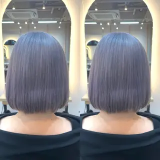 ショート カラー ブリーチ無し透明感 カラー🦕まどかのヘアスタイル