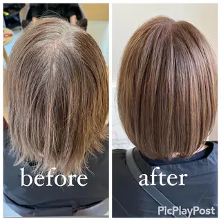 ショート カラー 難波/白髪ぼかし/ KAORIのヘアスタイル