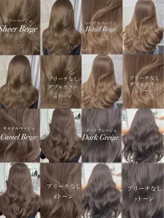 ロング カラー 顔まわりの神様✨ 透明感カラー藤嶋秀幸のヘアスタイル