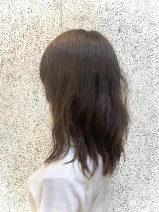 セミロング パーマ MIRUCO by KURAKU所属・⭐️ハイトーンカラー ⭐️メンズパーマ達成のヘアスタイル