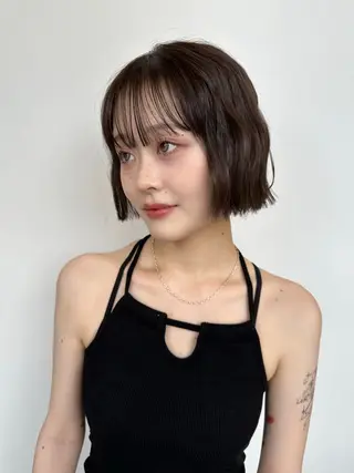 ショート 🍒ミニボブ🍒 暖色🌈けいとのヘアスタイル