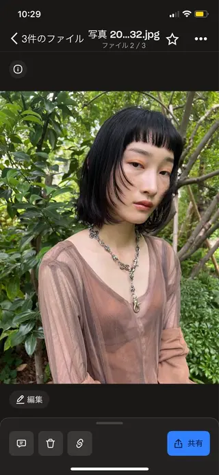 ショート ひなこ / 艶カラーのヘアスタイル