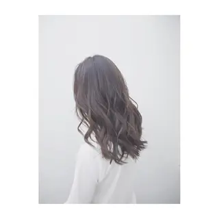 セミロング カラー 永岡 鉄平のヘアスタイル