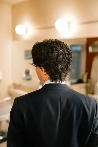 ミディアム カラー パーマ メンズ 🔗メンズサロン🔗 Kieのヘアスタイル