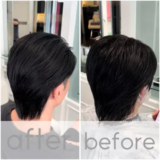 ショート パーマ メンズ 【髪質改善/縮毛矯正 /カラー】ホサカのヘアスタイル