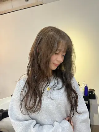 ロング カラー HEW所属・Sanaダブルカラー ✨️パルコ徒歩1分のヘアスタイル
