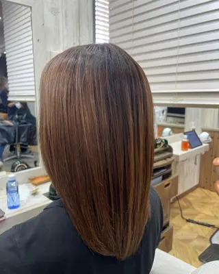 カラー パーマ ヘアアレンジ メンズ キッズ ネイル マツエク・マツパ Saffyハリウッド トリートメント◎のヘアスタイル