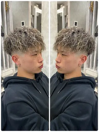 ショート カラー パーマ メンズ 🐉『メンズ美容師』 吉田龍星🐉のヘアスタイル