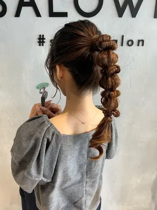 ロング ヘアアレンジ 隠れ家サロンso you所属・yukimi .のヘアスタイル