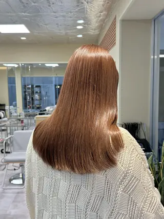 セミロング カラー KOHNO/ブリーチ なし/透明感カラーのヘアスタイル