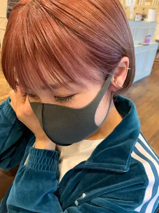 ミディアム カラー ヘアアレンジ la fith所属・rico_by ヘアとアイブロウのヘアスタイル