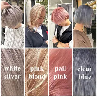 ミディアム カラー 似合わせ小顔ショート /akane🐰♥️のヘアスタイル