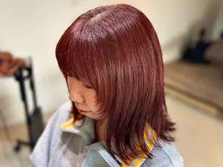 ミディアム カラー ⭕️髪のお悩み 解決します⭕️のヘアスタイル