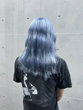 セミロング カラー ハイトーンカラー ⭐️NAZUNAのヘアスタイル