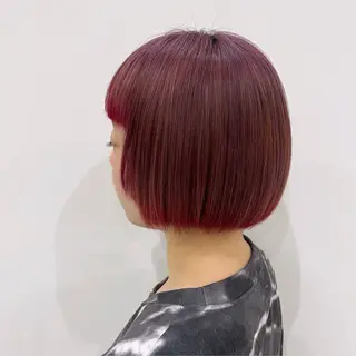 ショート カラー 赤みなしカラー/梅田 /レイヤー/IORIのヘアスタイル