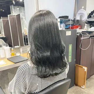 ロング カラー I'S.横浜所属・赤み消しカラー 🍀JUNKIのヘアスタイル