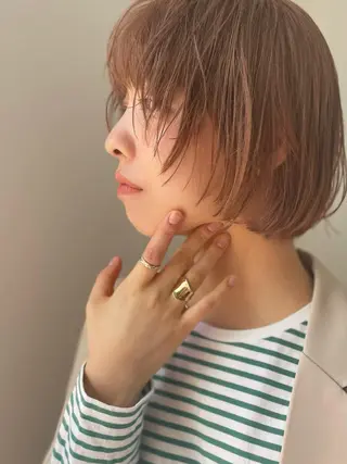 ショート カラー 暖色カラー/似合わせ カット/名古屋/辻のヘアスタイル