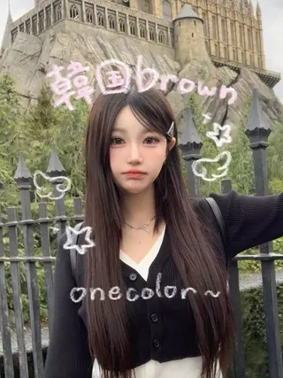 カラー 韓国透明感color 🤍sawako🏹のヘアスタイル