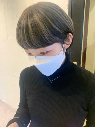 ショート カラー Fuuu《フゥ》所属・シノザキ シンゴのヘアスタイル