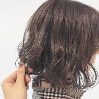 ミディアム カラー sano sayakaのヘアスタイル