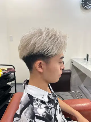 ショート カラー メンズ 京都駅メンズカット/ パーマ/Keigoのヘアスタイル