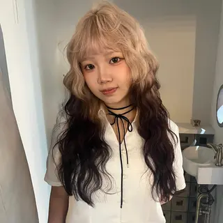 カラー ORGN.所属・りね🪐グランジ /y2k/平成ギャルのヘアスタイル