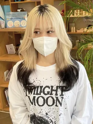 ロング 江坂エリア最安値◎ ブリーチ*土田のヘアスタイル