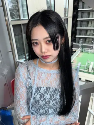 ロング Yuuka/ w colorのヘアスタイル