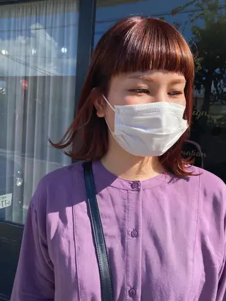 ミディアム 艶カラー🫧 MOMOYOのヘアスタイル