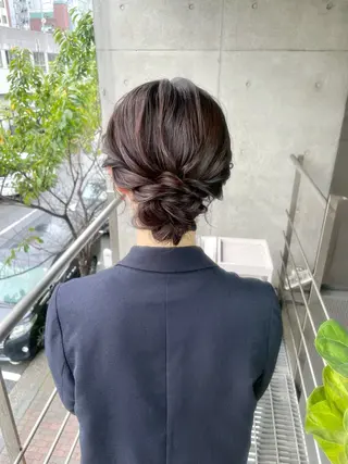ロング ヘアアレンジ ヘアセット ✴︎Mai✴︎銀座のヘアスタイル