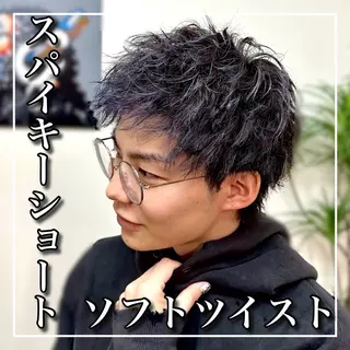 ショート カラー パーマ メンズ ワダ カイのヘアスタイル