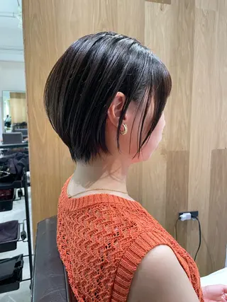 ショート 🩵縮毛矯正 髪質 改善 美髪🩵のヘアスタイル