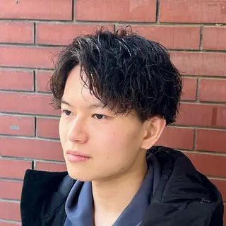 ショート パーマ メンズ 【メンズパーマ特化】 🍏網中勇喜のヘアスタイル