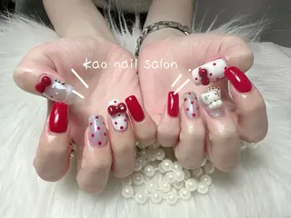 ネイル kao nail マグネット/長さだしのネイルデザイン