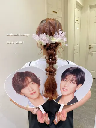 ロング ヘアアレンジ エクステ/ハイトーン 🐏☁️miminaのヘアスタイル