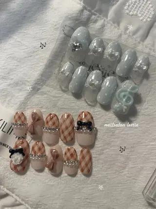 ネイル lettie🎀 京都ガーリーネイルのネイルデザイン