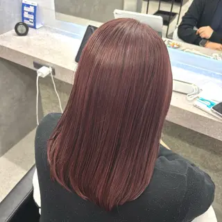セミロング カラー いろあそび 八王子所属・きぃちゃん/八王子 /ハイトーンカラーのヘアスタイル