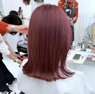 ミディアム カラー hiyori /韓国ヘアのヘアスタイル