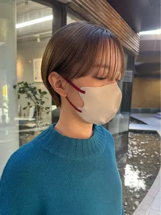 ショート カラー mee.表参道所属・ボブ/ショート /パーマ/shinのヘアスタイル