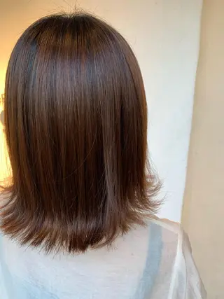 ミディアム カラー putri 川邉 優花のヘアスタイル