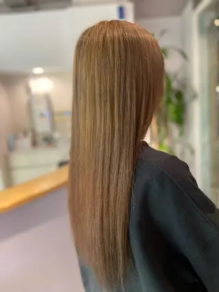 ロング カラー 菊地 美憂のヘアスタイル