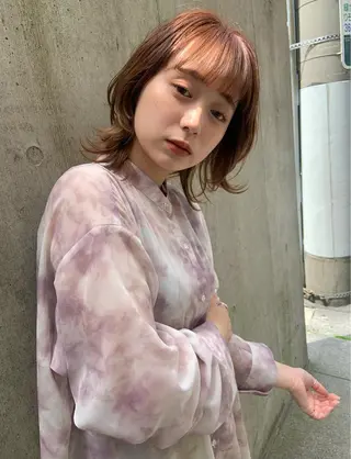 ミディアム カラー 🤍透明感/韓国風 🤍サクラギヒトミのヘアスタイル