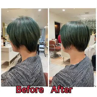 ショート 平 真亜里のヘアスタイル