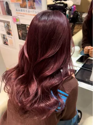 カラー 梅田 ワンカラー Ririaのヘアスタイル