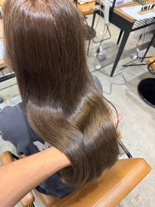 ロング カラー La Bonheur hair parfait所属・谷本虎太郎 🌈艶カラー髪質改善のヘアスタイル