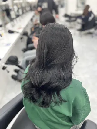 カラー 重くない🤍韓国 暗髪/銀座美容室のヘアスタイル