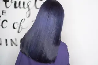 セミロング カラー 植田 /エクステ /ブリーチ/髪質改善のヘアスタイル